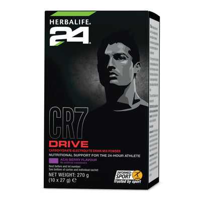 Herbalife24® CR7 Drive Sports Drink Acai Berry – 10 sachets 27g each